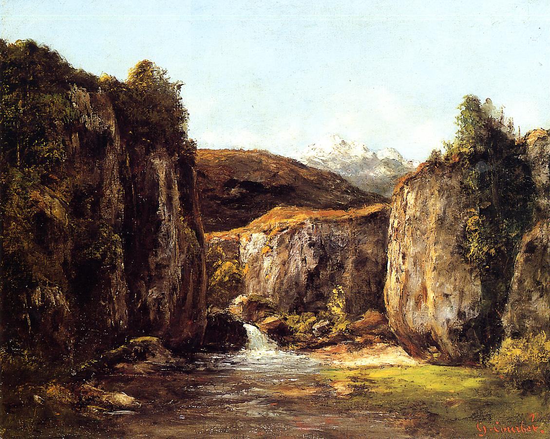 Gustave Courbet Landscape The Source among the Rocks of the Doubs
